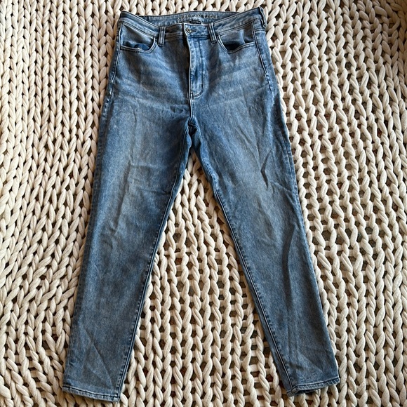 American Eagle Outfitters Denim - White-washed Jeans | American Eagle